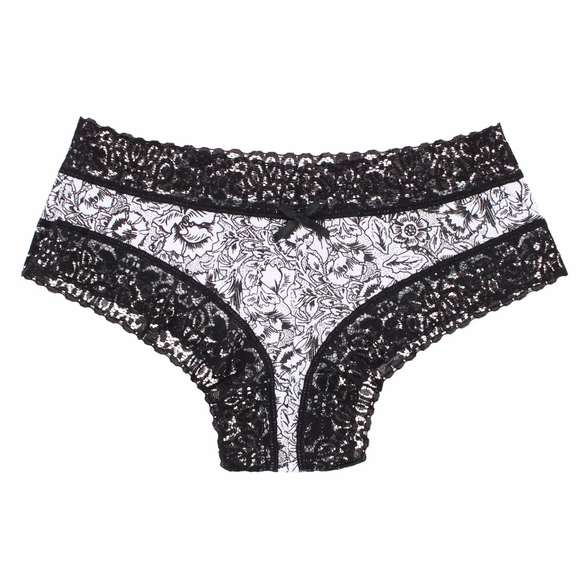 CTM® Women's Floral Lace Hipster Panty 3 Pack - Multicolor