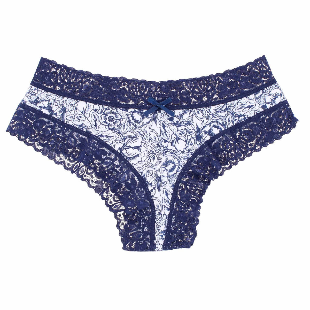 CTM® Women's Floral Lace Hipster Panty 3 Pack - Multicolor