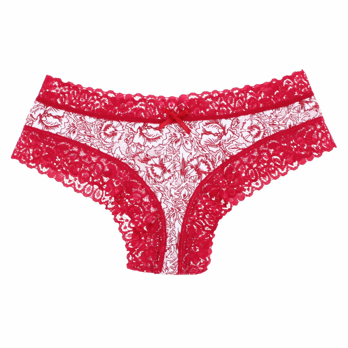 CTM® Women's Floral Lace Hipster Panty 3 Pack - Multicolor