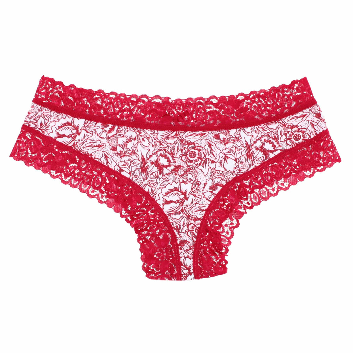 CTM® Women's Floral Lace Hipster Panty 3 Pack - Multicolor
