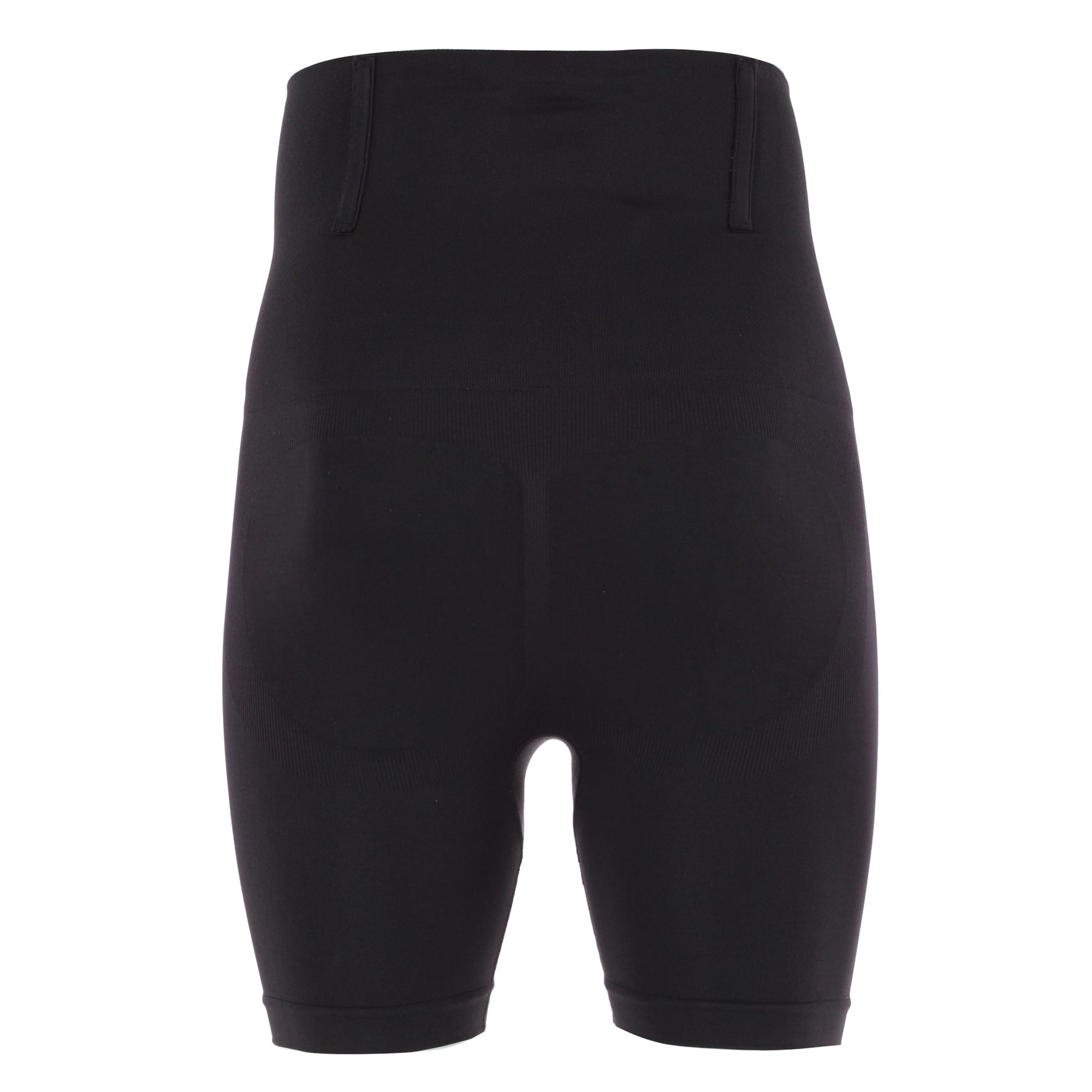 CTM® Men's Slimming High-Waist Shapewear Shorts - Black