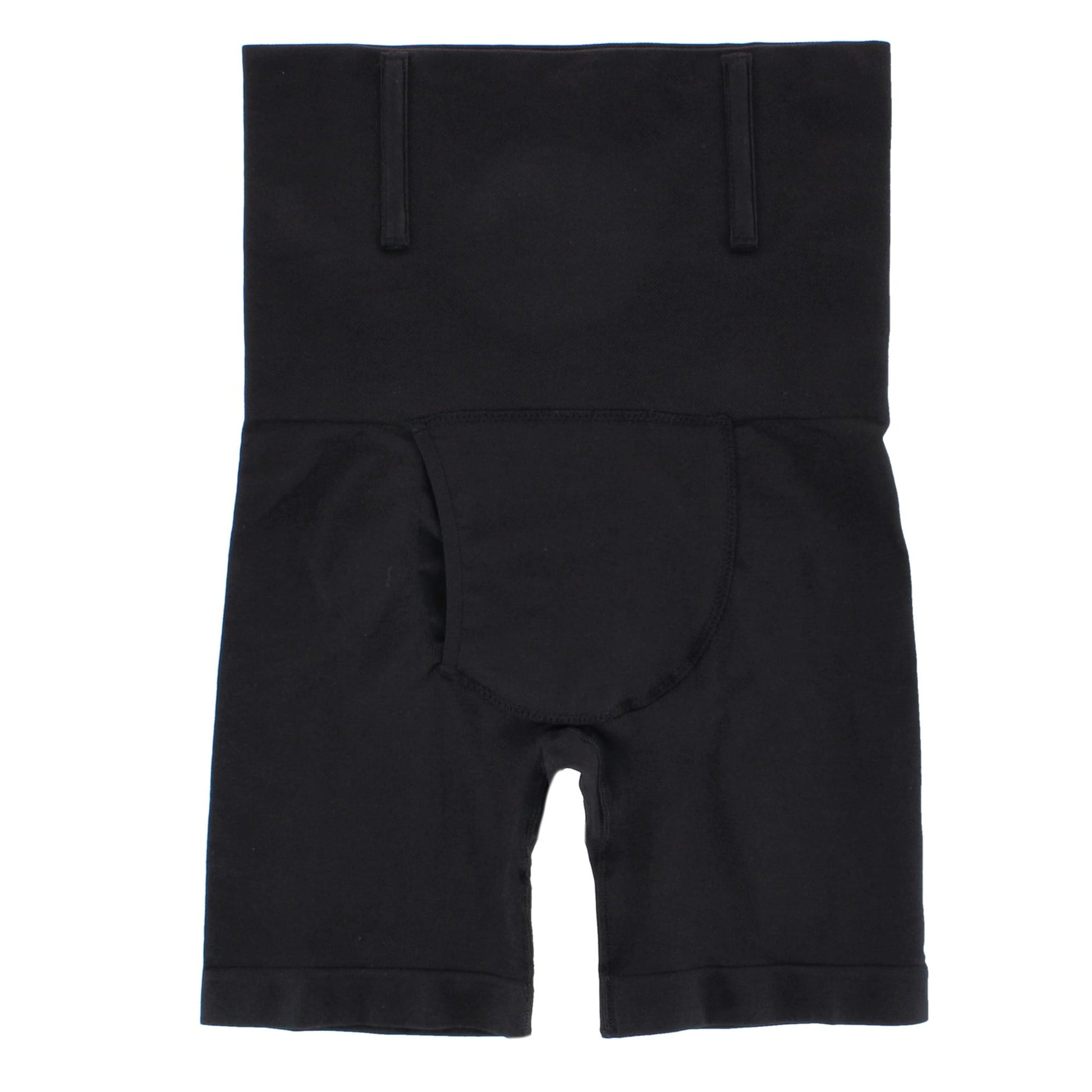 CTM® Men's Slimming High-Waist Shapewear Shorts - Black