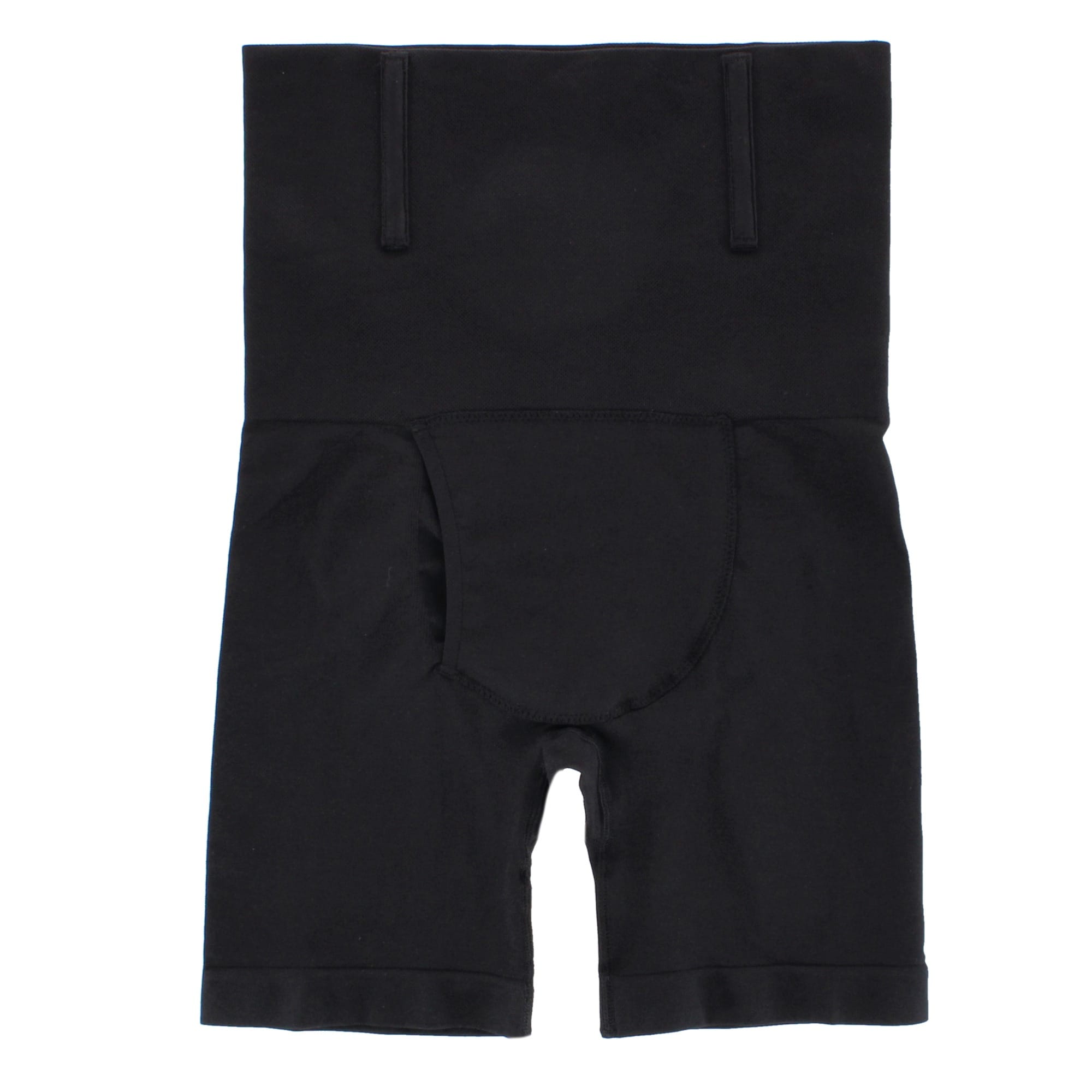 CTM® Men's Slimming High-Waist Shapewear Shorts - Black