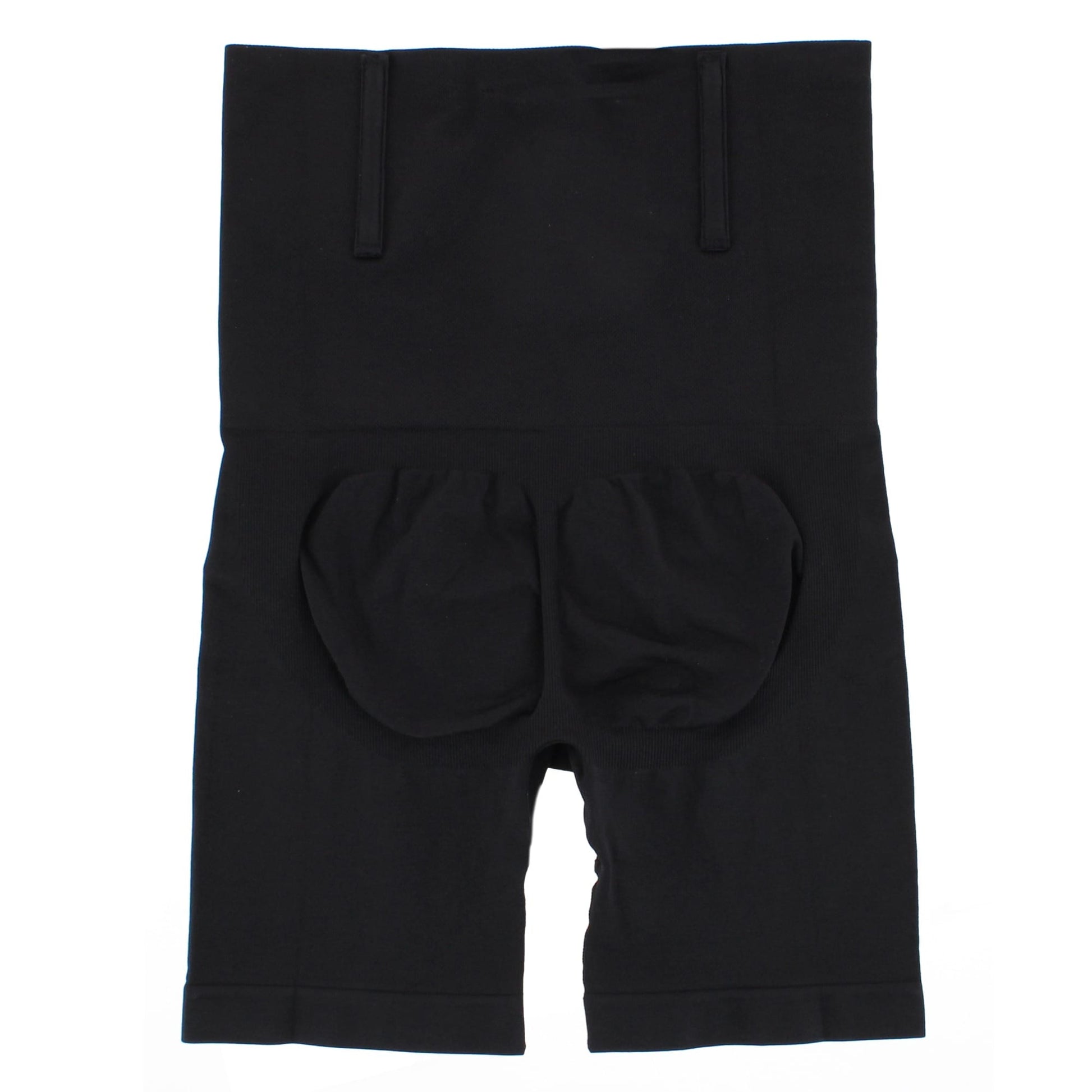 CTM® Men's Slimming High-Waist Shapewear Shorts - Black