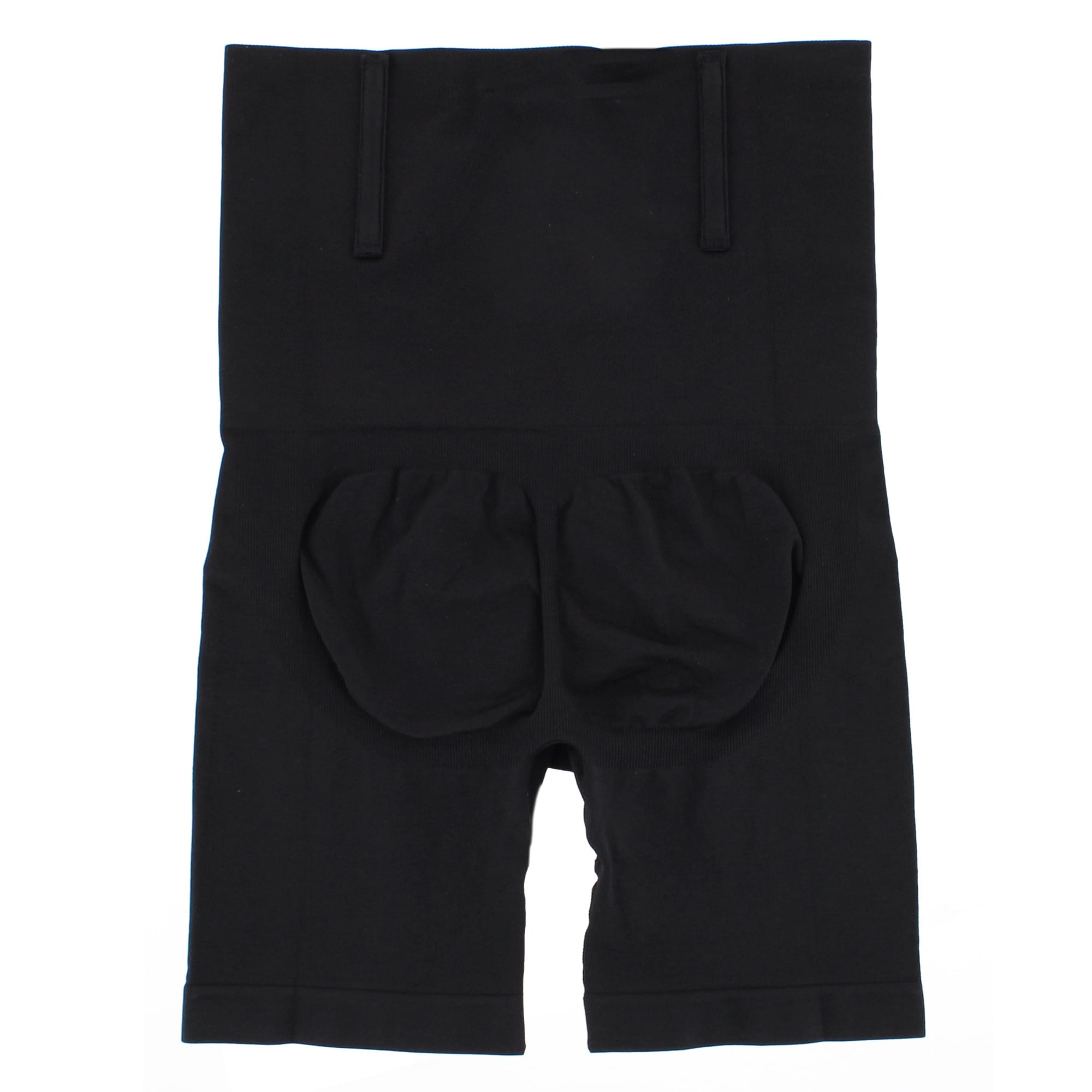 CTM® Men's Slimming High-Waist Shapewear Shorts - Black