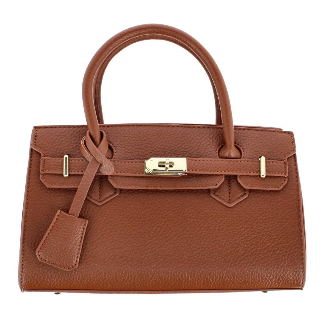 CTM® Women's Pebble Grain Handbag Purse with Removable Crossbody Strap