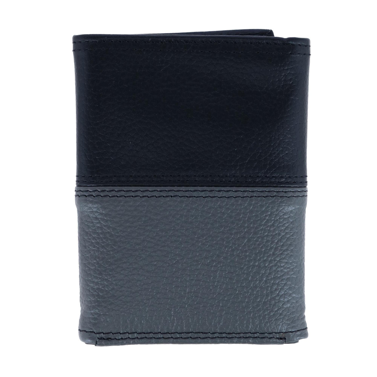 Nautica Men's Two Tone Trifold Wallet - Black and Grey