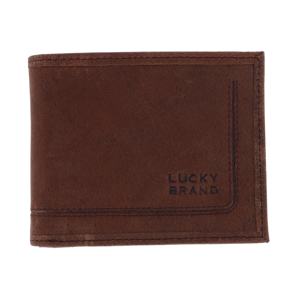 Lucky Brand Men's Grooved Bifold Wallet - Men's Grooved Bifold Wallet