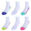 Girl's Active Cushioned Ankle Socks (Pack of 6)
