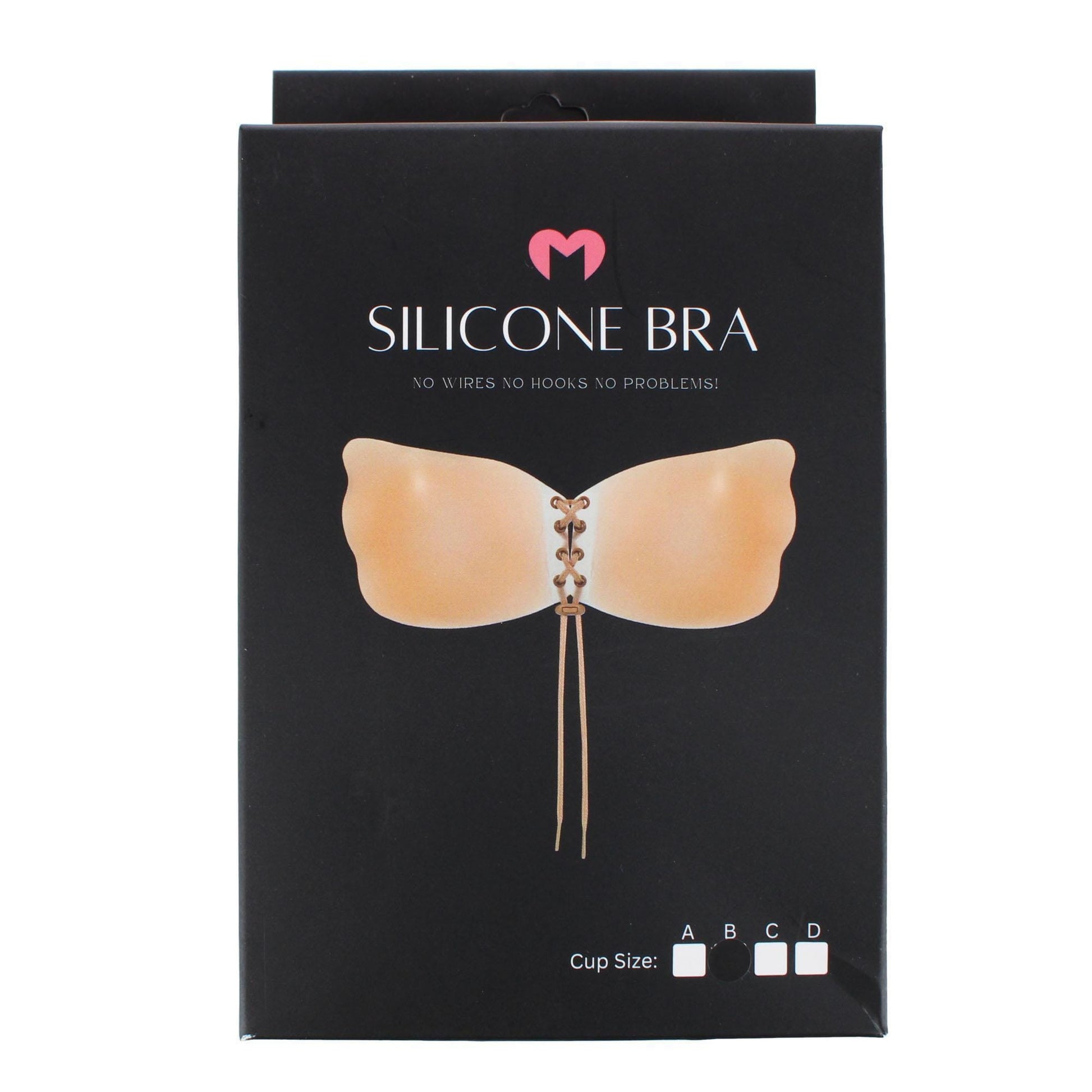 CTM® Women's Reusable Seamless Silicone Adhesive Sticky Bra - Natural