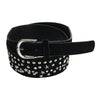 Women's Star Sequin Faux Suede Belt
