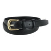 Women's Leather Adjustable Belt with Statement Buckle
