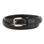 Women's Basic Skinny Leather Dress Belt