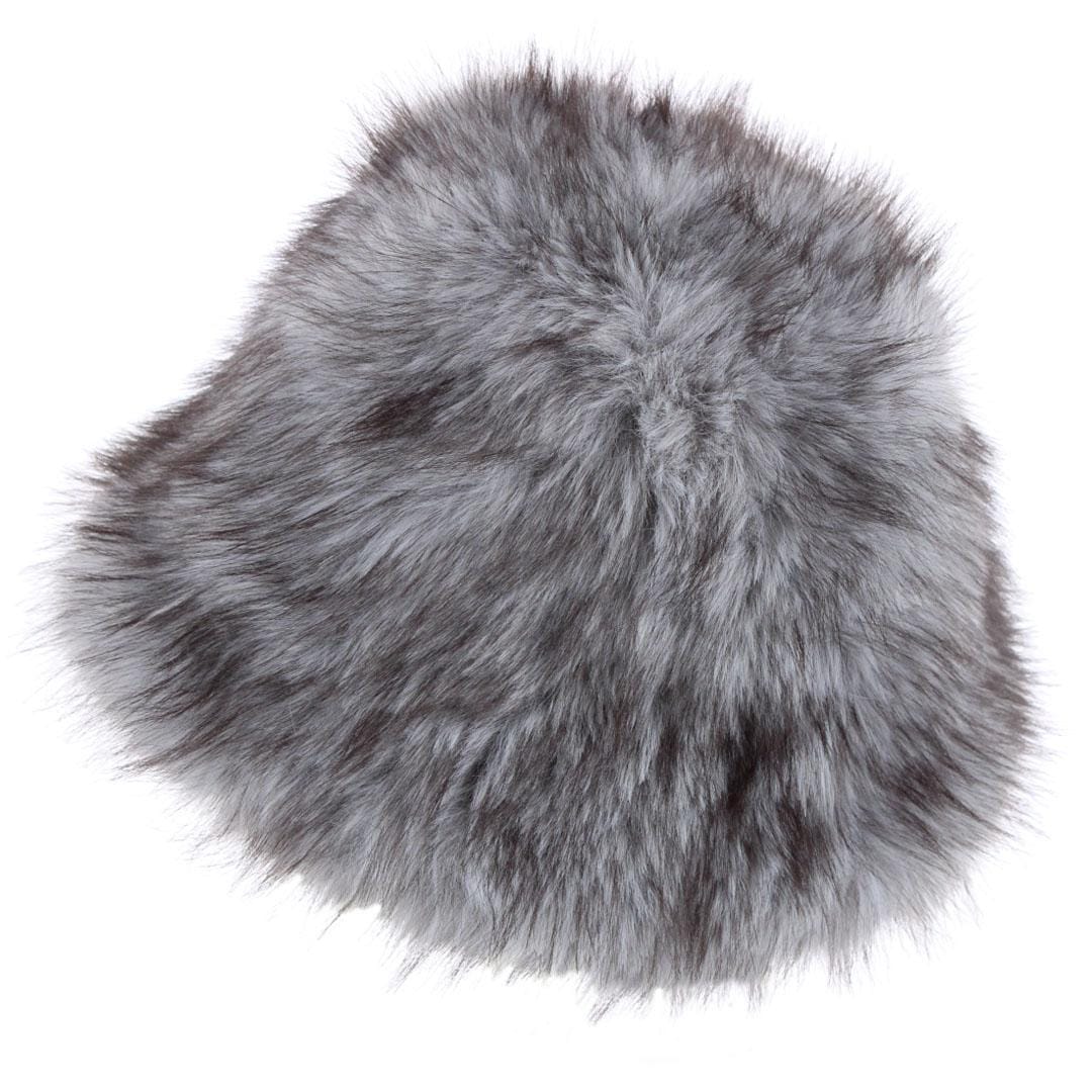 CTM® Women's Soft Fur Fuzzy Bucket Hat - Gray