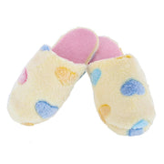 Women's Heart Pattern Fur Slippers