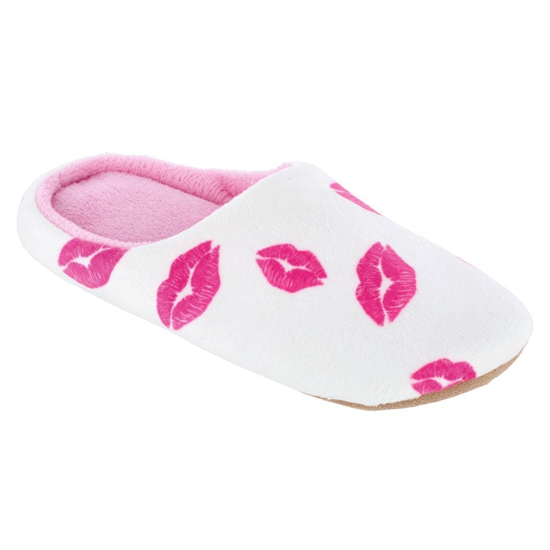 CTM® Women's Lipstick Kiss Slippers - Pink