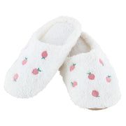 Women's Strawberry Print Fur Slippers