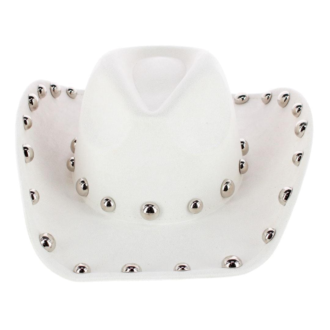 CTM® Women's Western Ball Studded Trim Cowboy Hat