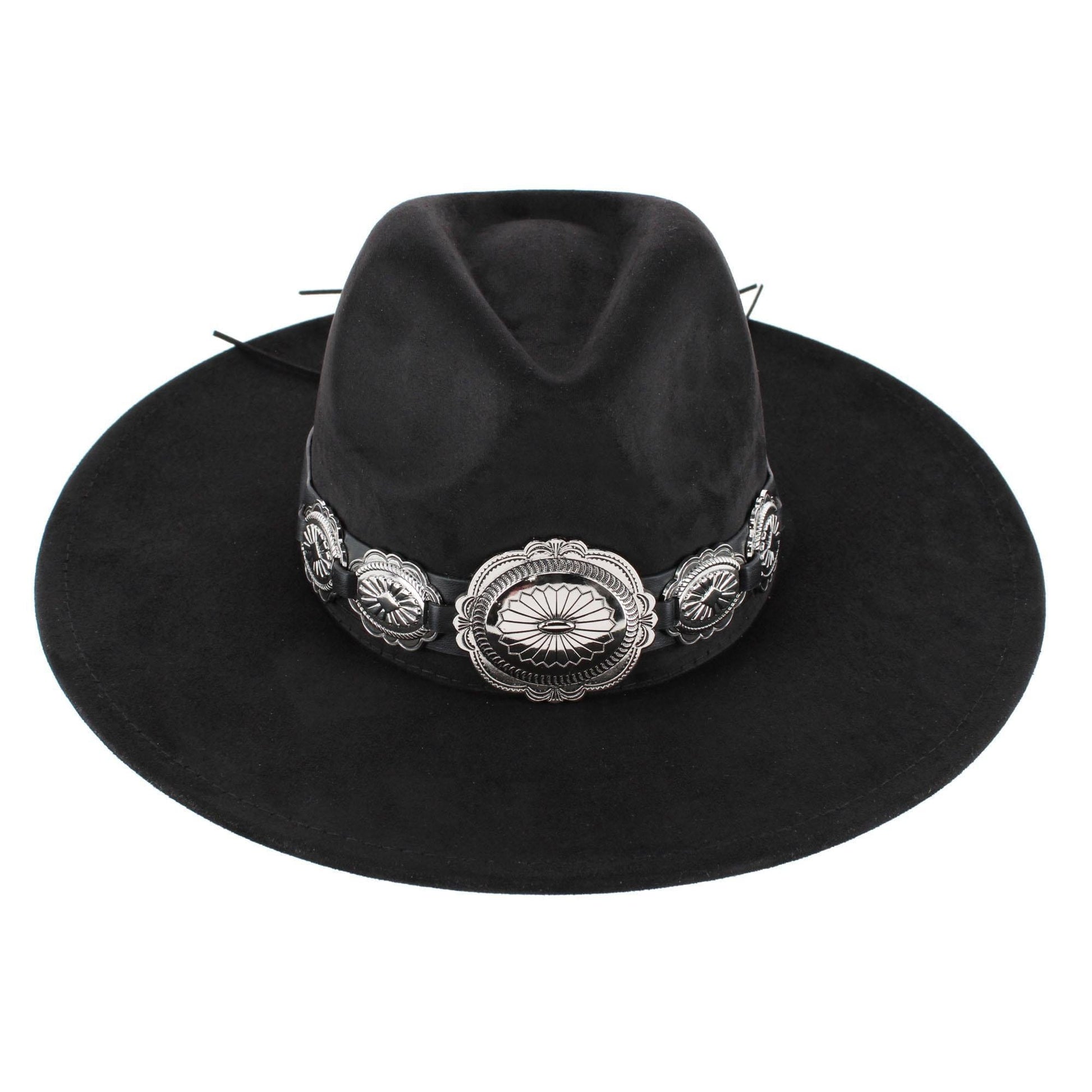 CTM® Women's Large Concho Western Fedora
