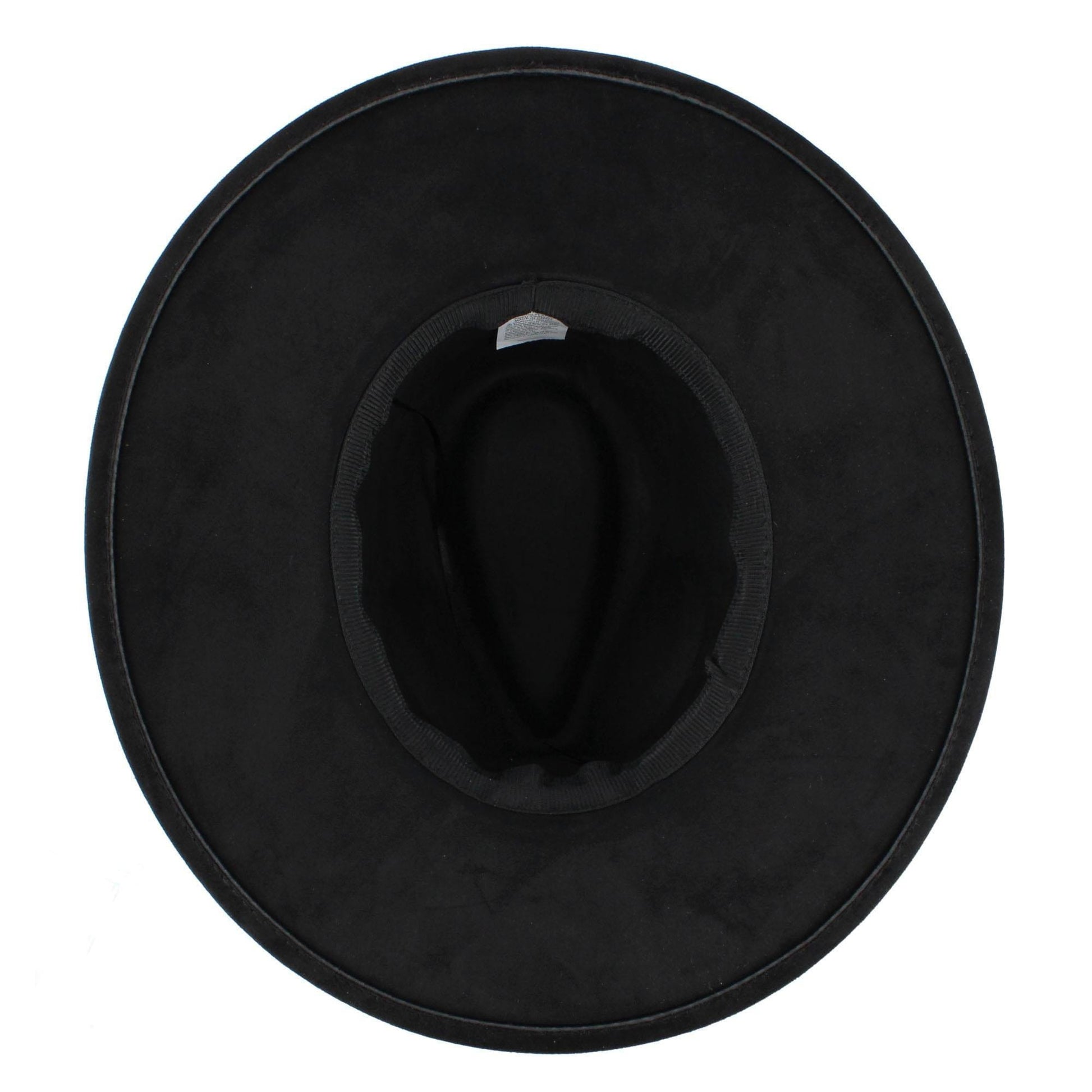 CTM® Women's Large Concho Western Fedora - Black