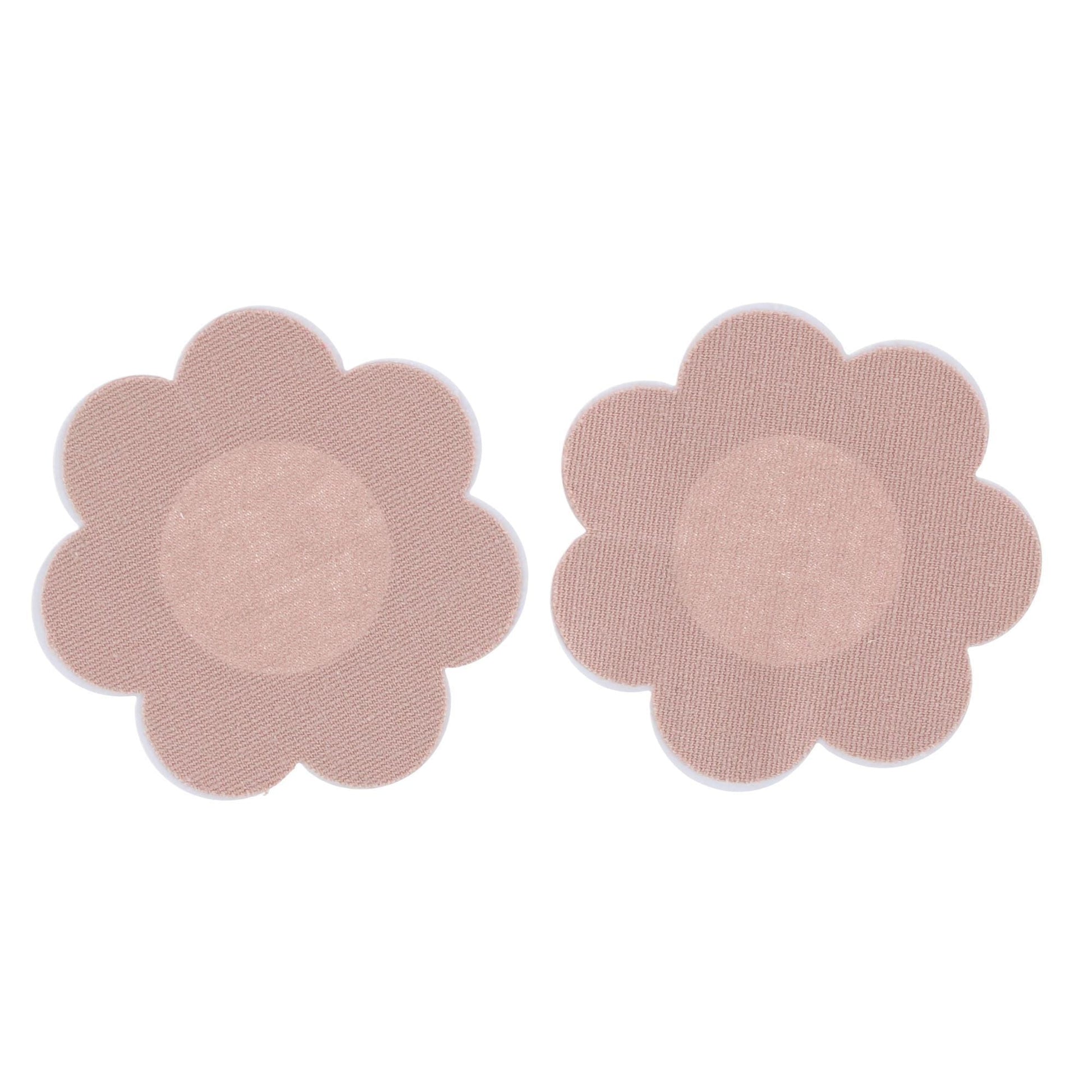 CTM® Women's Flower Shape Pasties (3 Pair) - Nude