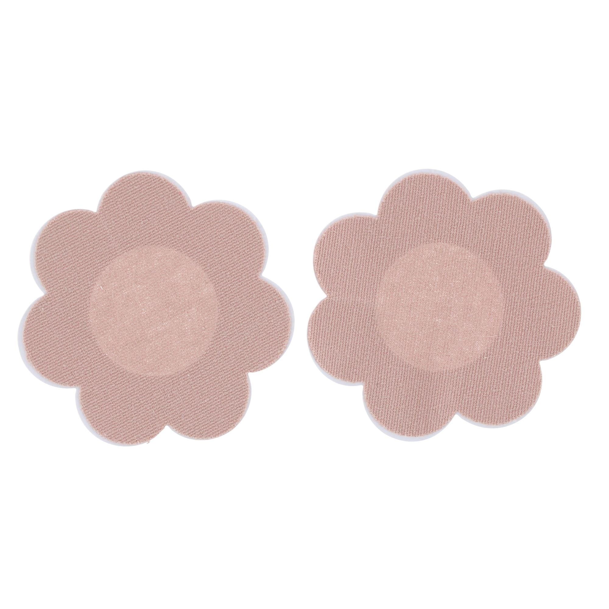 CTM® Women's Flower Shape Pasties (3 Pair) - Nude