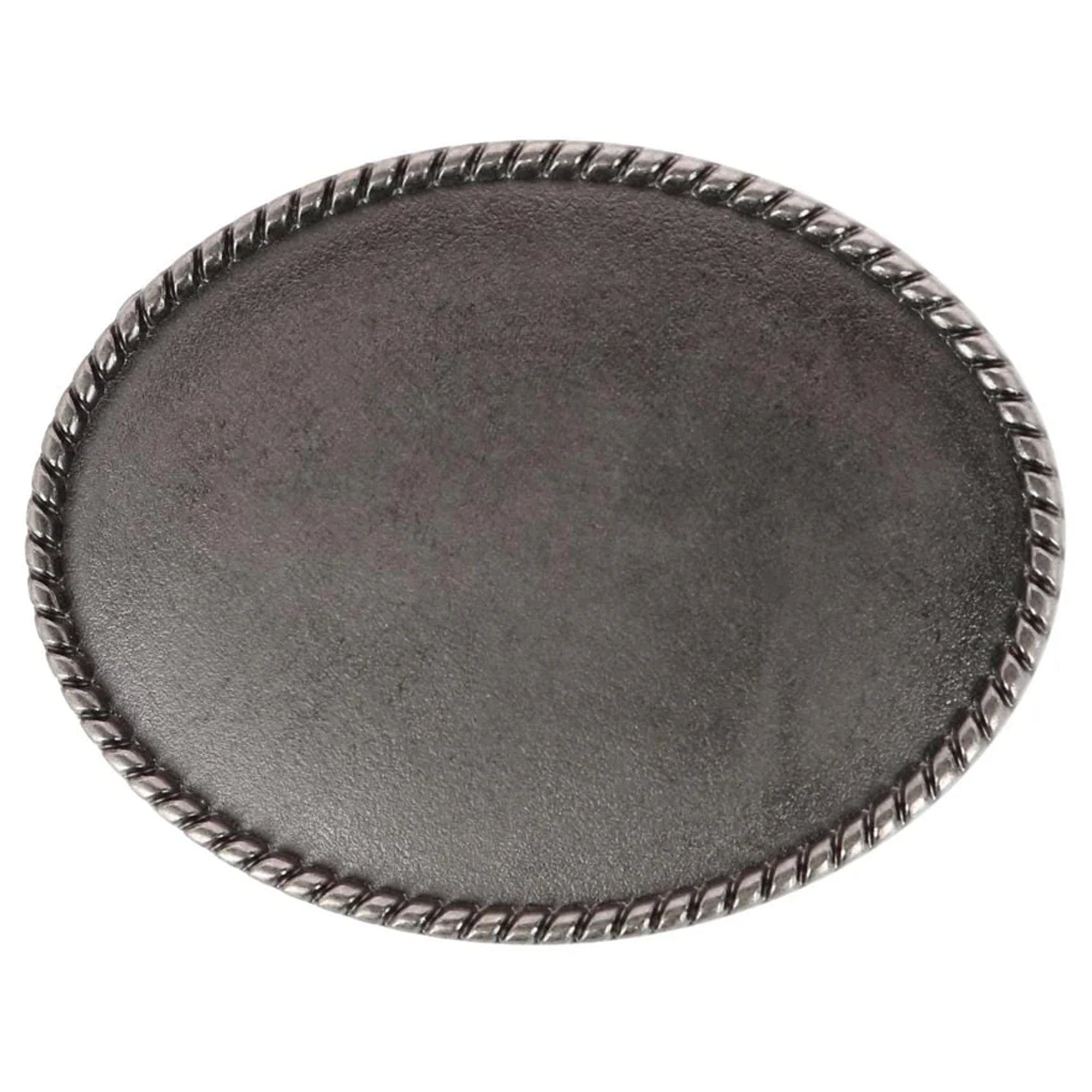 CTM® Blank Braided Oval Belt Buckle