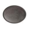 CTM® Blank Braided Oval Belt Buckle - Antique Silver