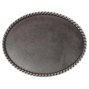 Blank Braided Oval Belt Buckle