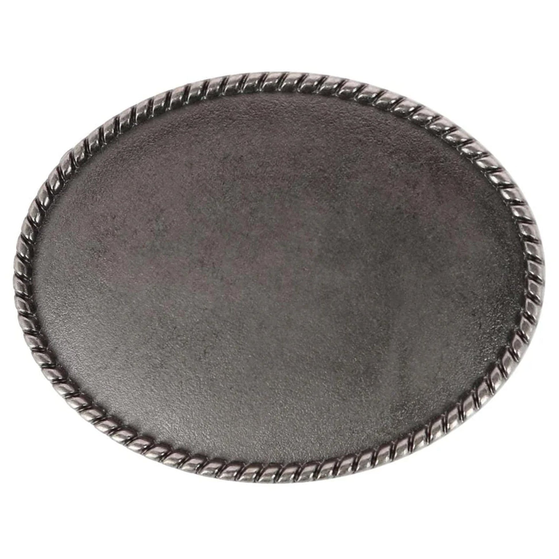CTM® Blank Braided Oval Belt Buckle - Blank Braided Oval Belt Buckle