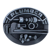 Men's Silver Trade Plumber Belt Buckle