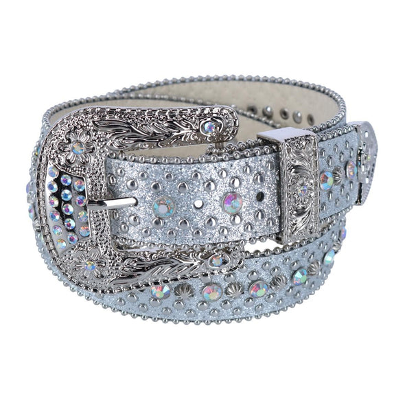 Women's Rhinestone Glitter Bling Belt