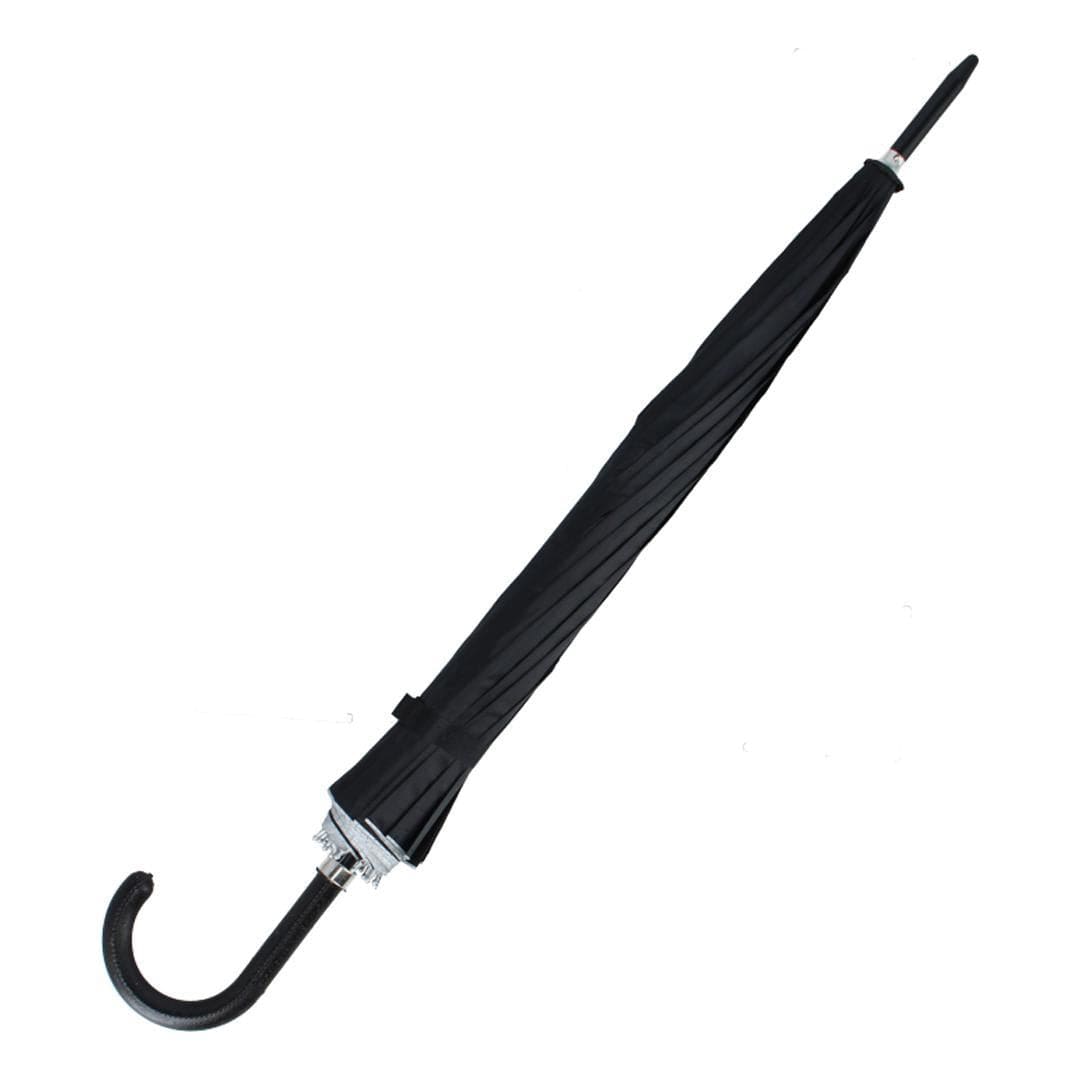 CTM® Adult Sleek Solid Color Stick Umbrella - Black