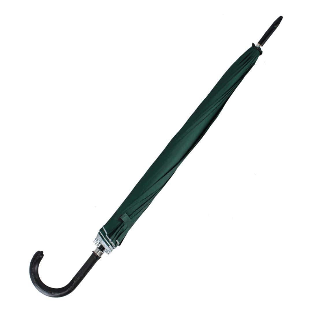 CTM® Adult Sleek Solid Color Stick Umbrella - Green