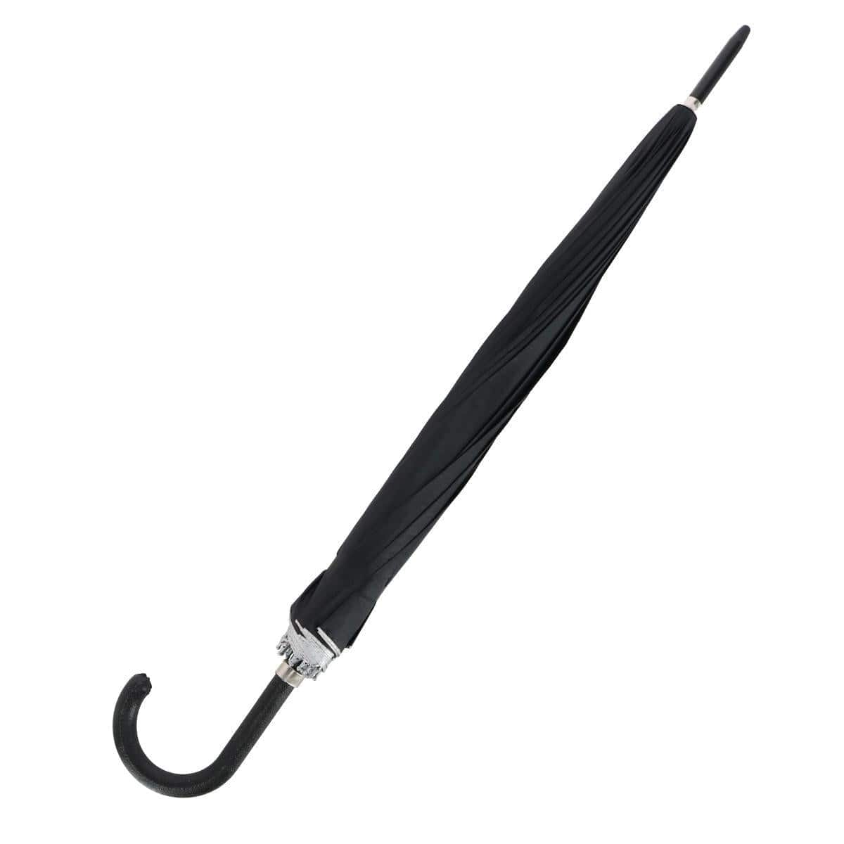 CTM® Adult Classic Black Crook Handle Golf Umbrella - Black