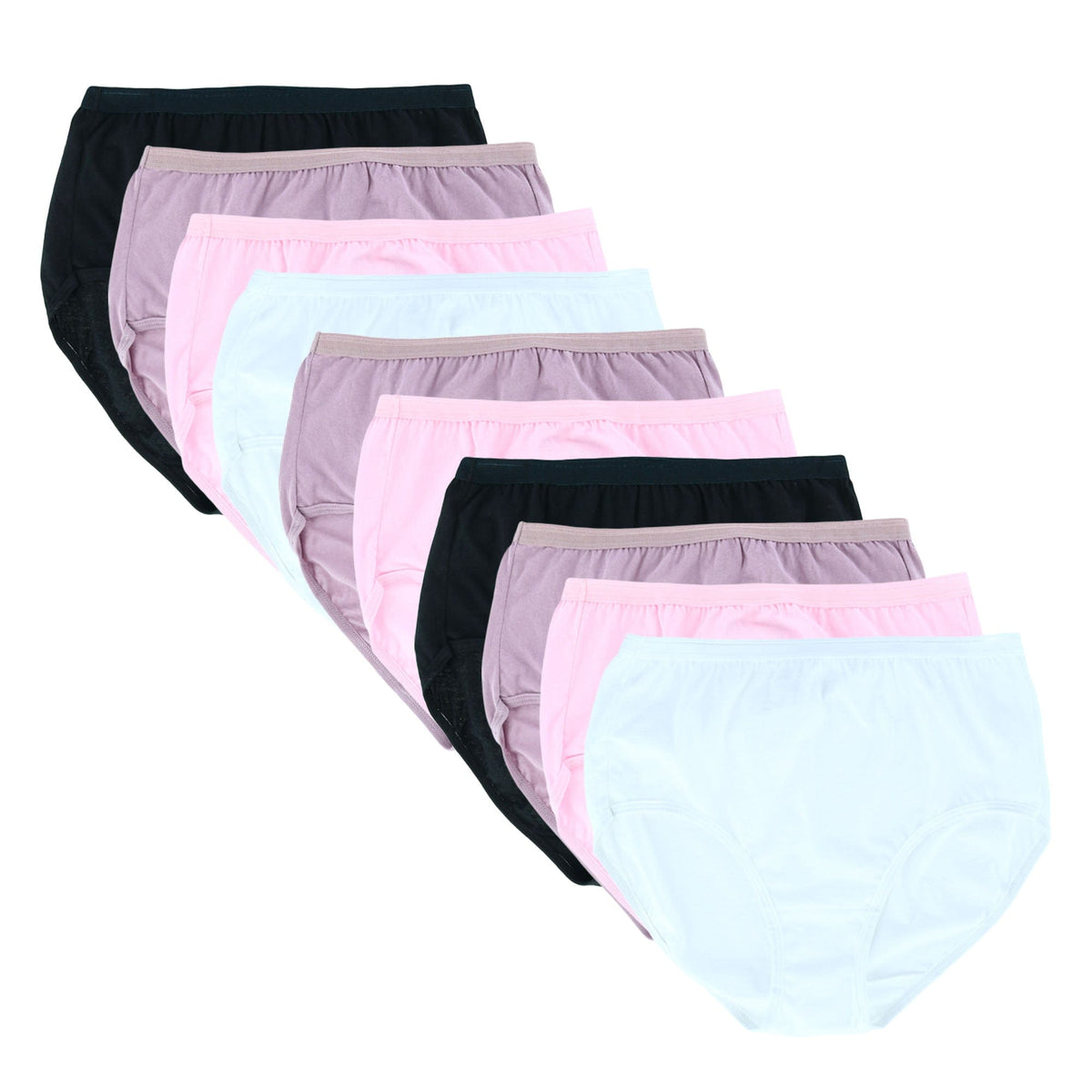 Fruit of the Loom Women's Body Tone Cotton Brief Panty (10 Pack) - Women's Body Tone Cotton Brief Panty (10 Pack)