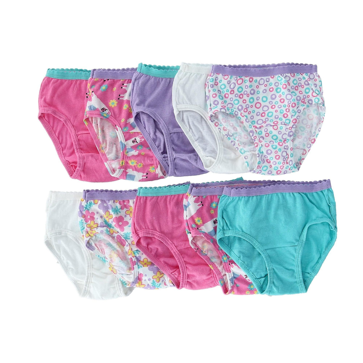 Fruit of the Loom Toddler Girl's Briefs Underwear (10 Pack) - Toddler Girl's Briefs Underwear (10 Pack)