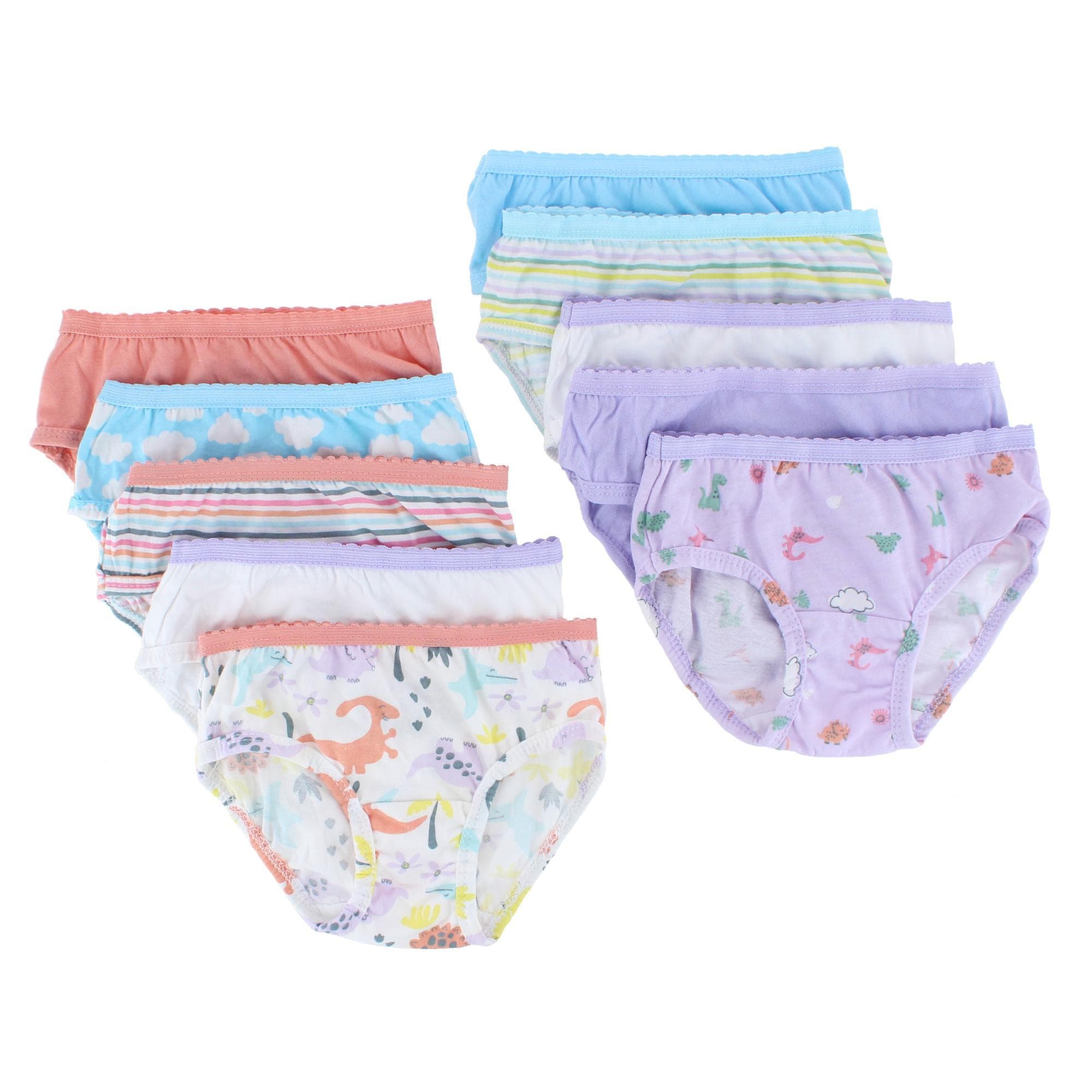 Fruit of the Loom Toddler Girl's Core Cotton Hipster (10 Pack) - Multicolor