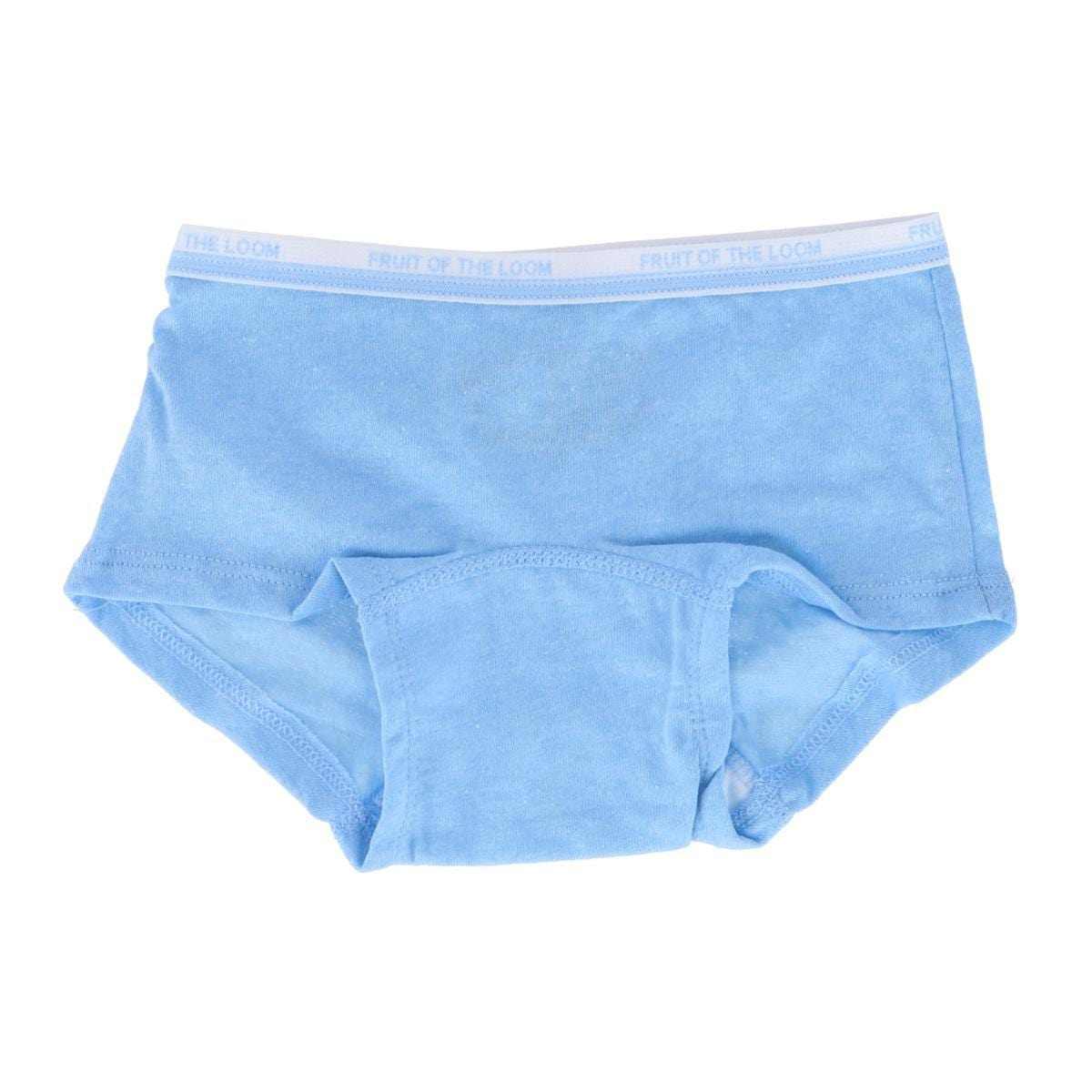 Fruit of the Loom Girl's Heather Boy Short Underwear Assorted (14 Pack) - Assorted