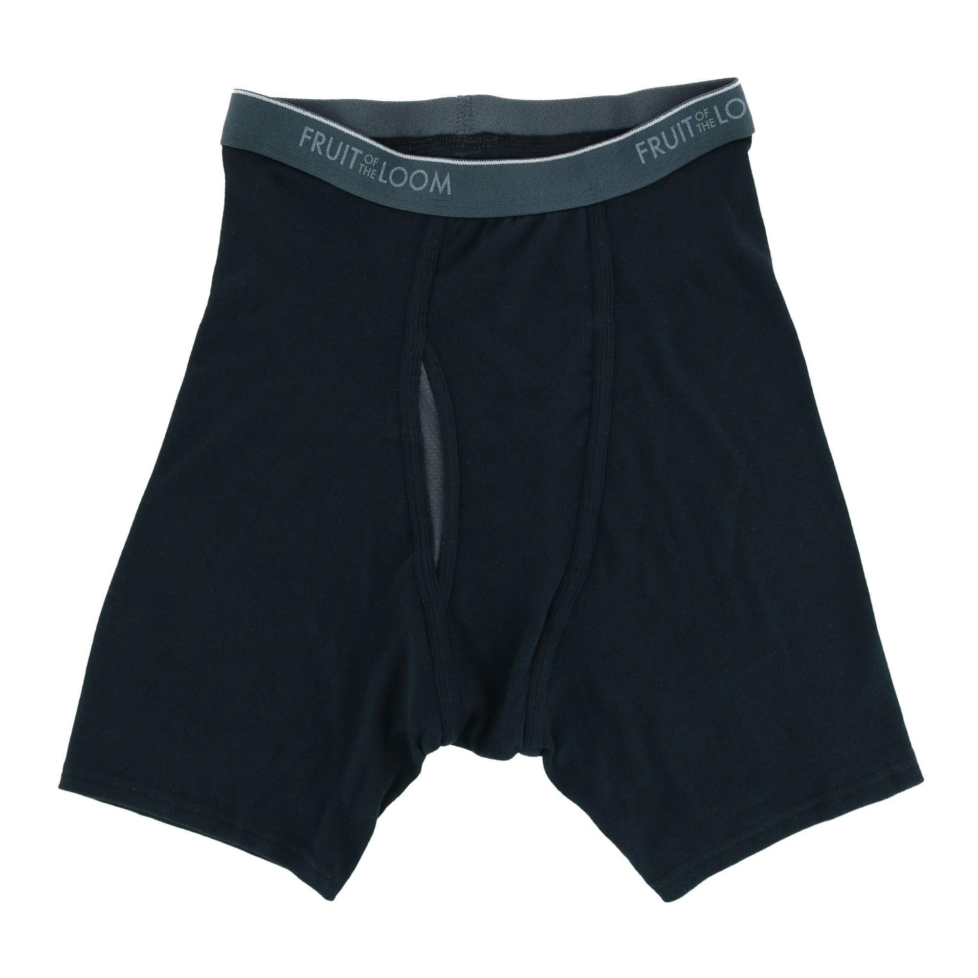 Fruit of the Loom Men's Coolzone Boxer Brief Underwear (3 Pack) - Black Grey