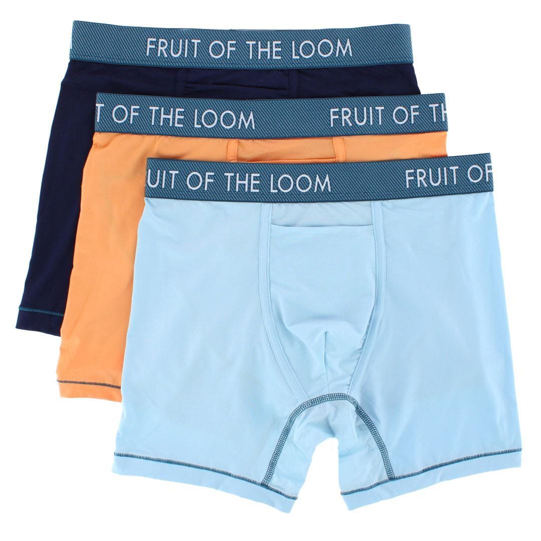 Fruit of the Loom Men's Getaway Boxer Brief (3 Pack) - Assorted