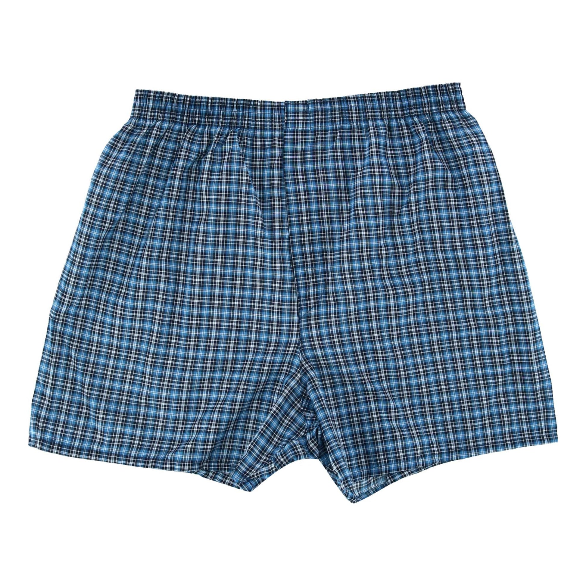Fruit of the Loom Men's Plaid Tartan Boxer Underwear (3 Pack) - Assorted