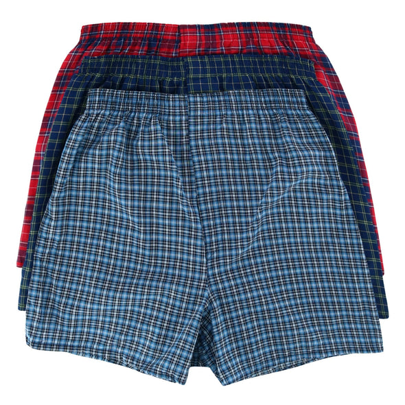 Men's Plaid Tartan Boxer Underwear (3 Pack)