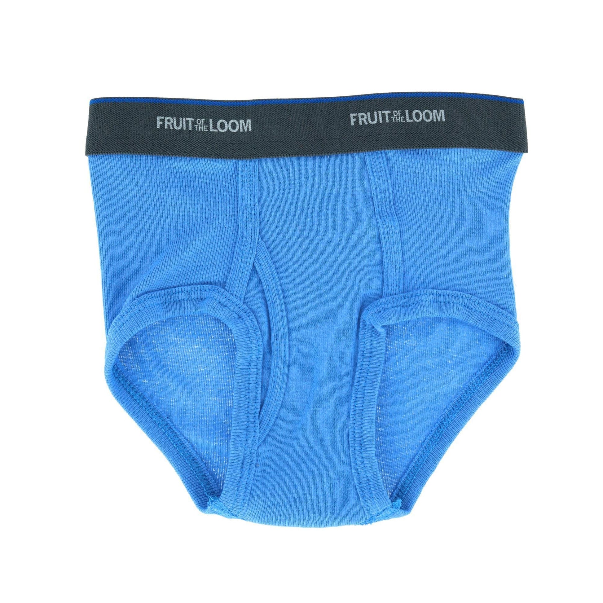 Fruit of the Loom Toddler Boy's 5-Pack Solid Brief Underwear - Assorted