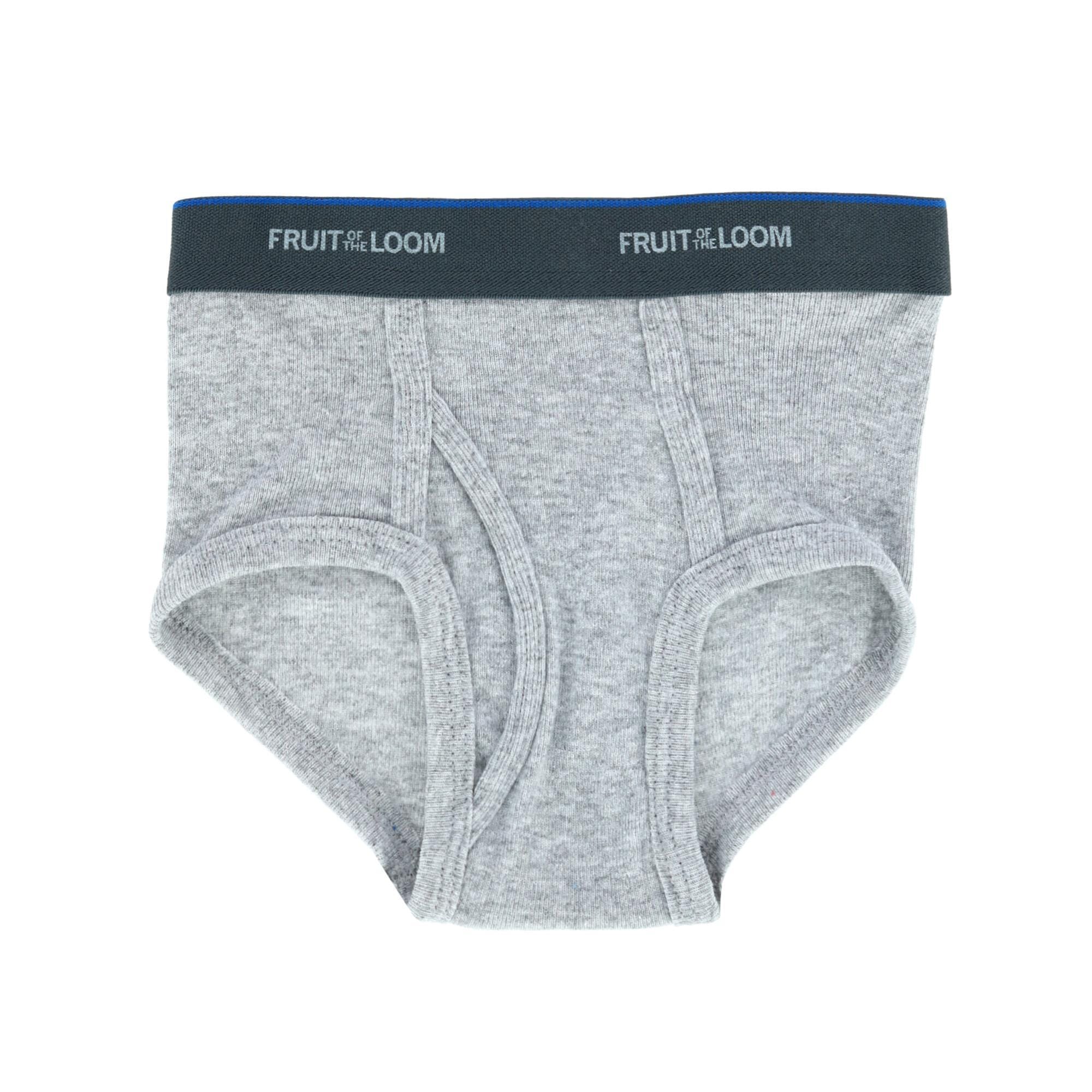 Fruit of the Loom Toddler Boy's 5-Pack Solid Brief Underwear - Assorted