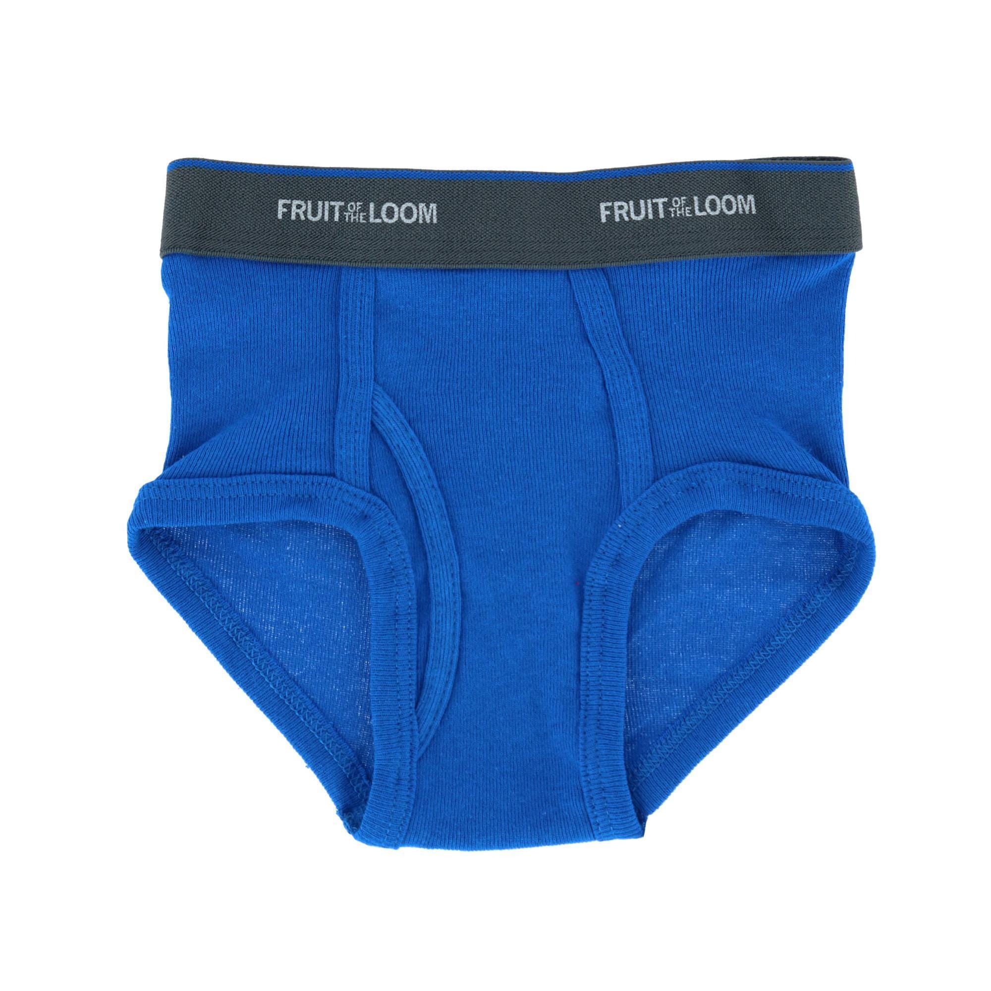 Fruit of the Loom Toddler Boy's 5-Pack Solid Brief Underwear - Assorted