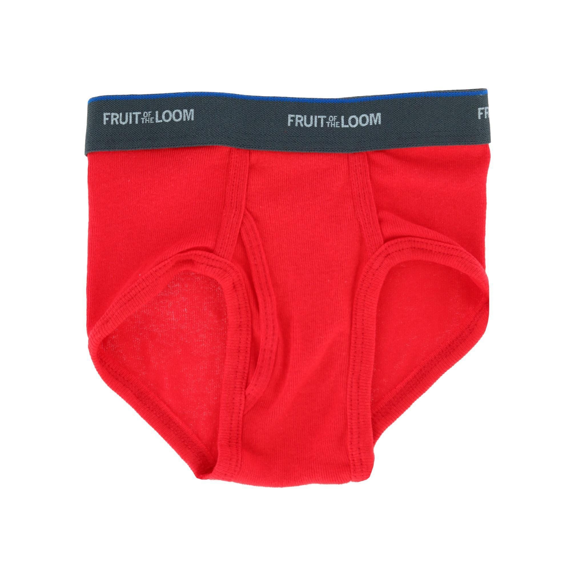 Fruit of the Loom Toddler Boy's 5-Pack Solid Brief Underwear - Assorted
