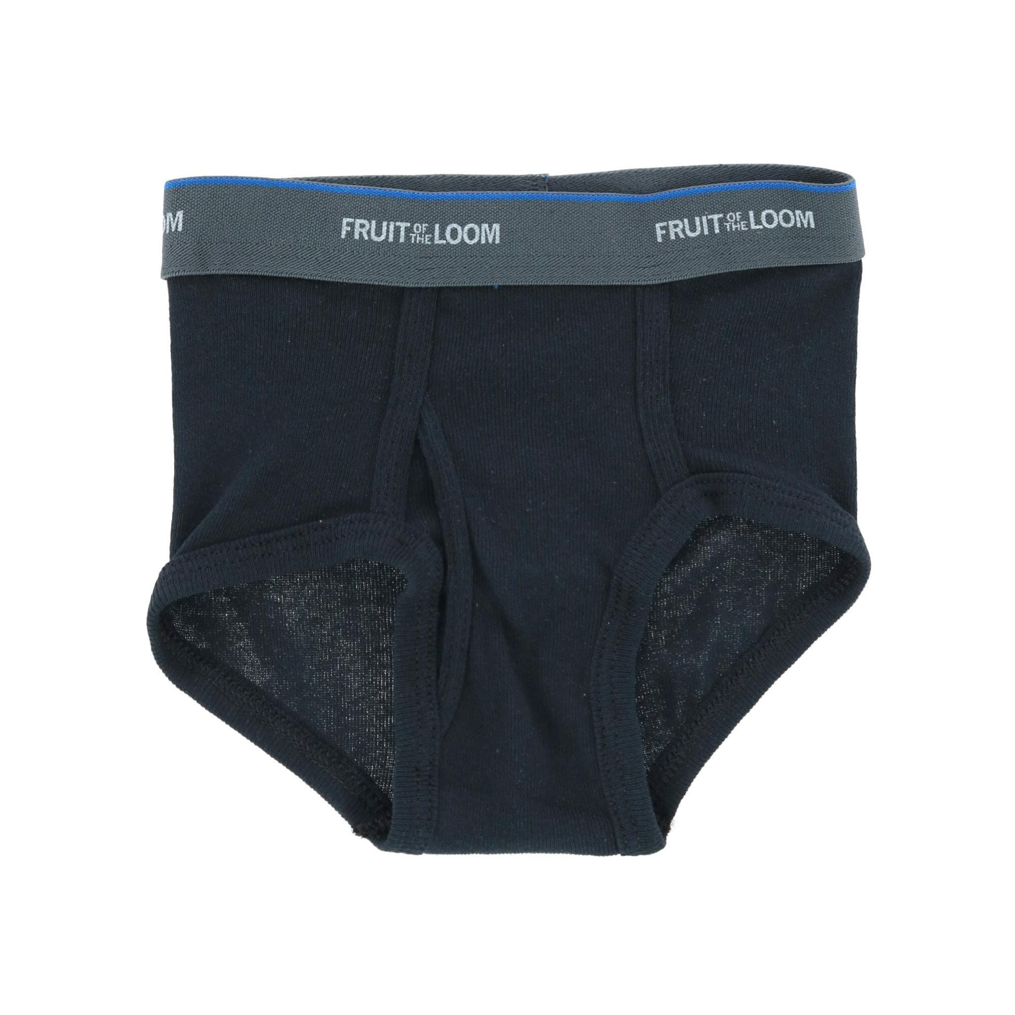 Fruit of the Loom Toddler Boy's 5-Pack Solid Brief Underwear - Assorted