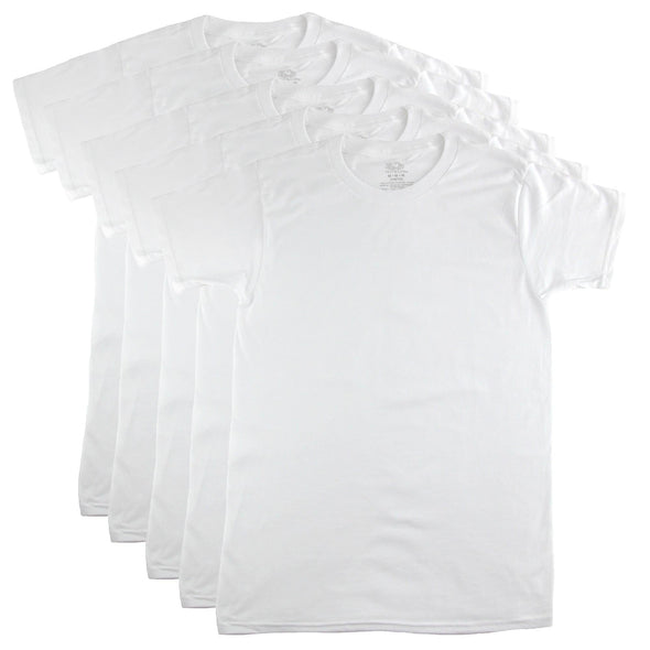 Boy's Cotton Crew Neck Tee  Shirt (Pack of 5)