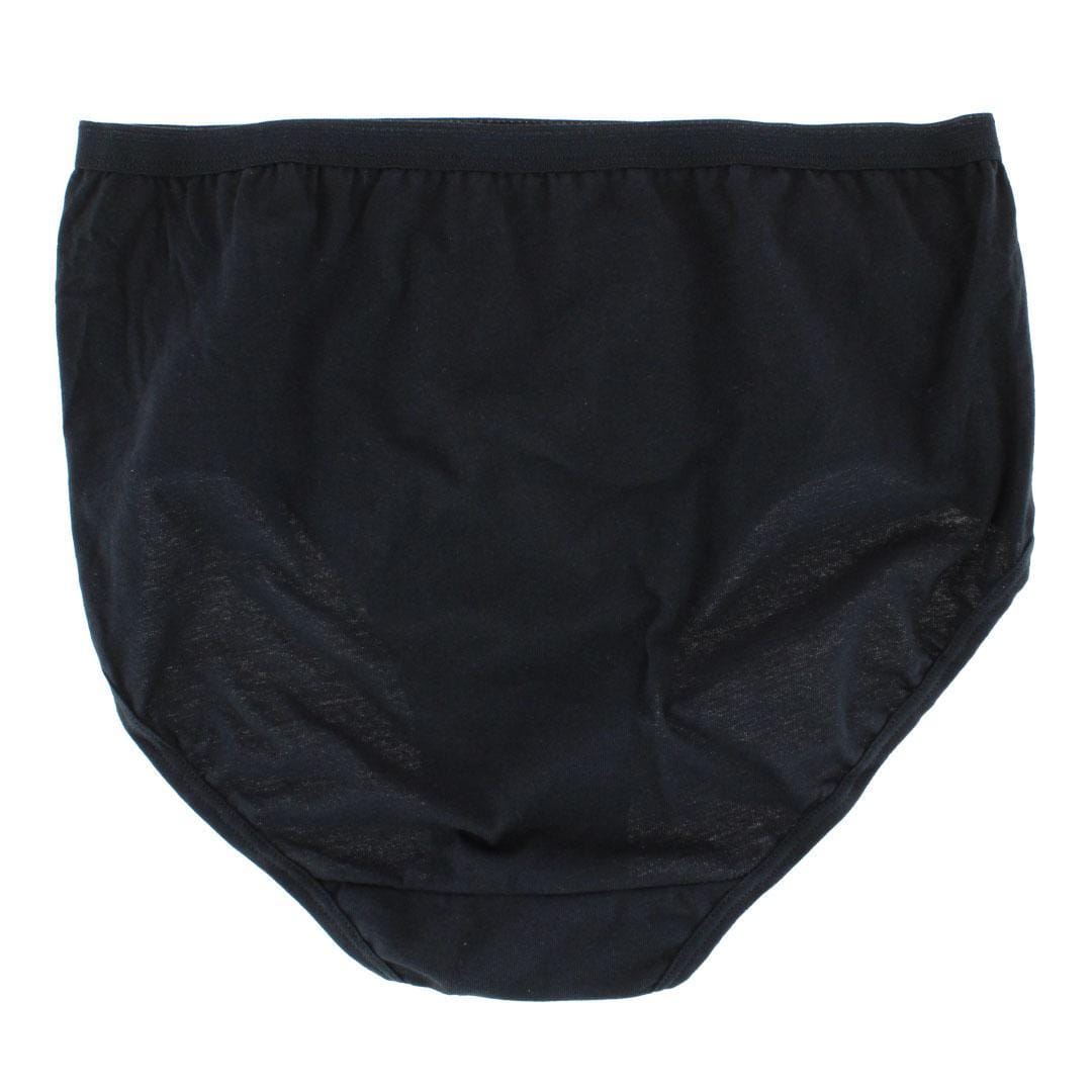 Fruit of the Loom Women's Cotton Brief Panty (6 Pack) - Black